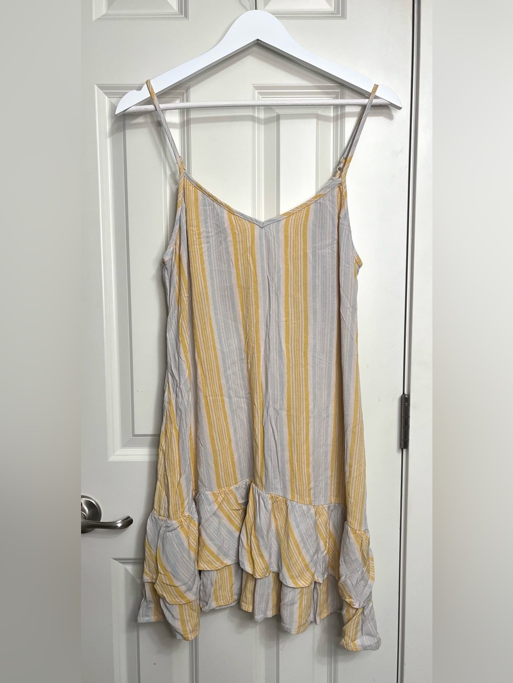 Nine Britton Ruffle Striped Dress NWOT